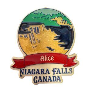 Niagara Falls Magnet Canada Souvenir Alice Personalization
